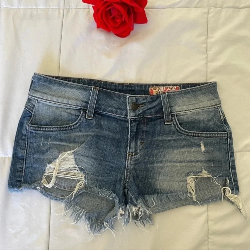 Siwy Camilla denim cut off shorts